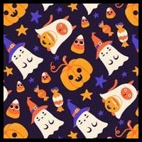 Halloween Cartoon Characters 16 in Basic Backpack