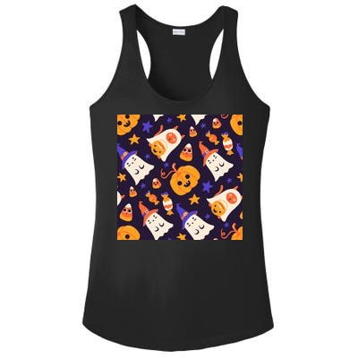 Halloween Cartoon Characters Ladies PosiCharge Competitor Racerback Tank