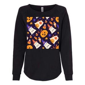 Halloween Cartoon Characters Womens California Wash Sweatshirt