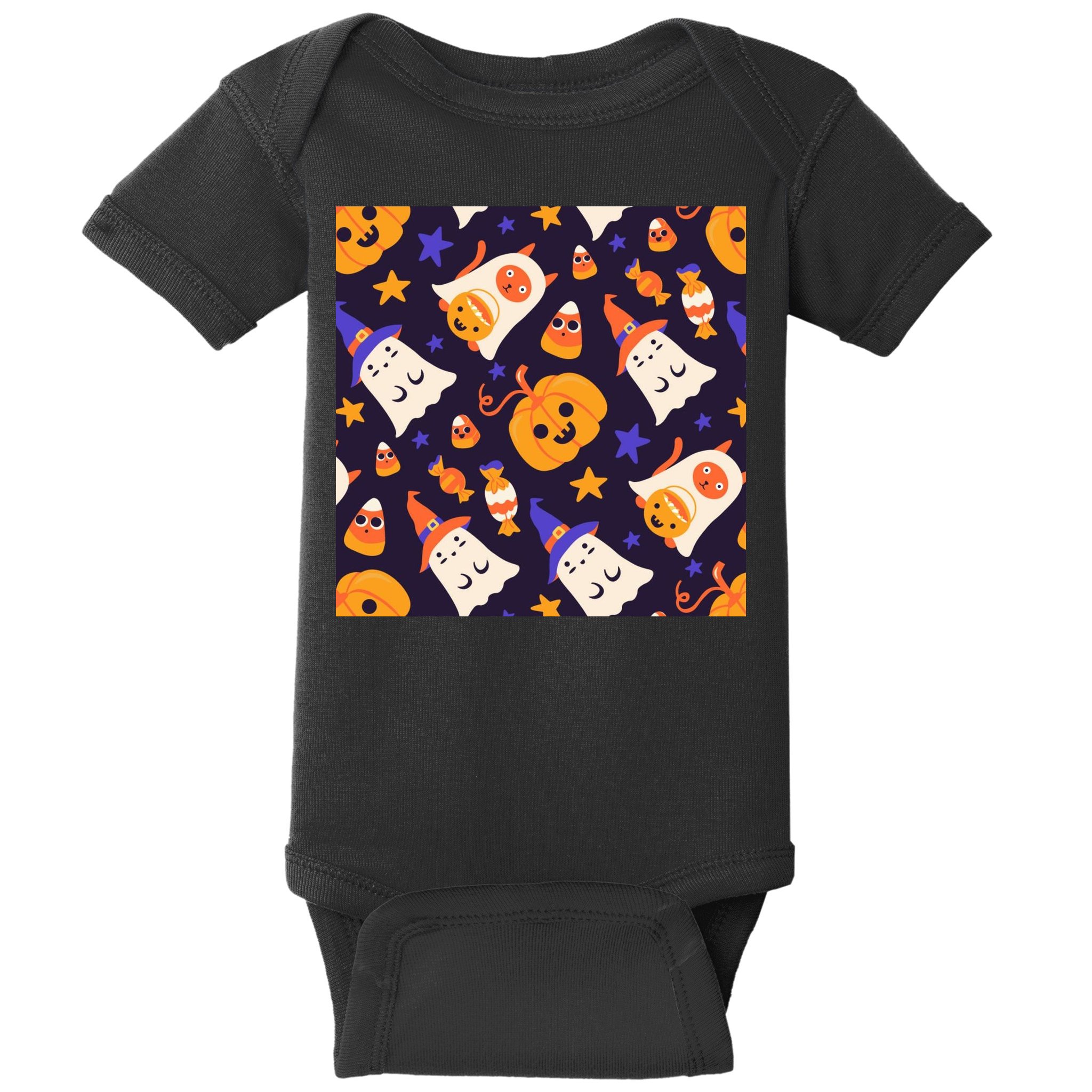 Halloween Cartoon Characters Baby Bodysuit