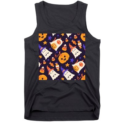 Halloween Cartoon Characters Tank Top