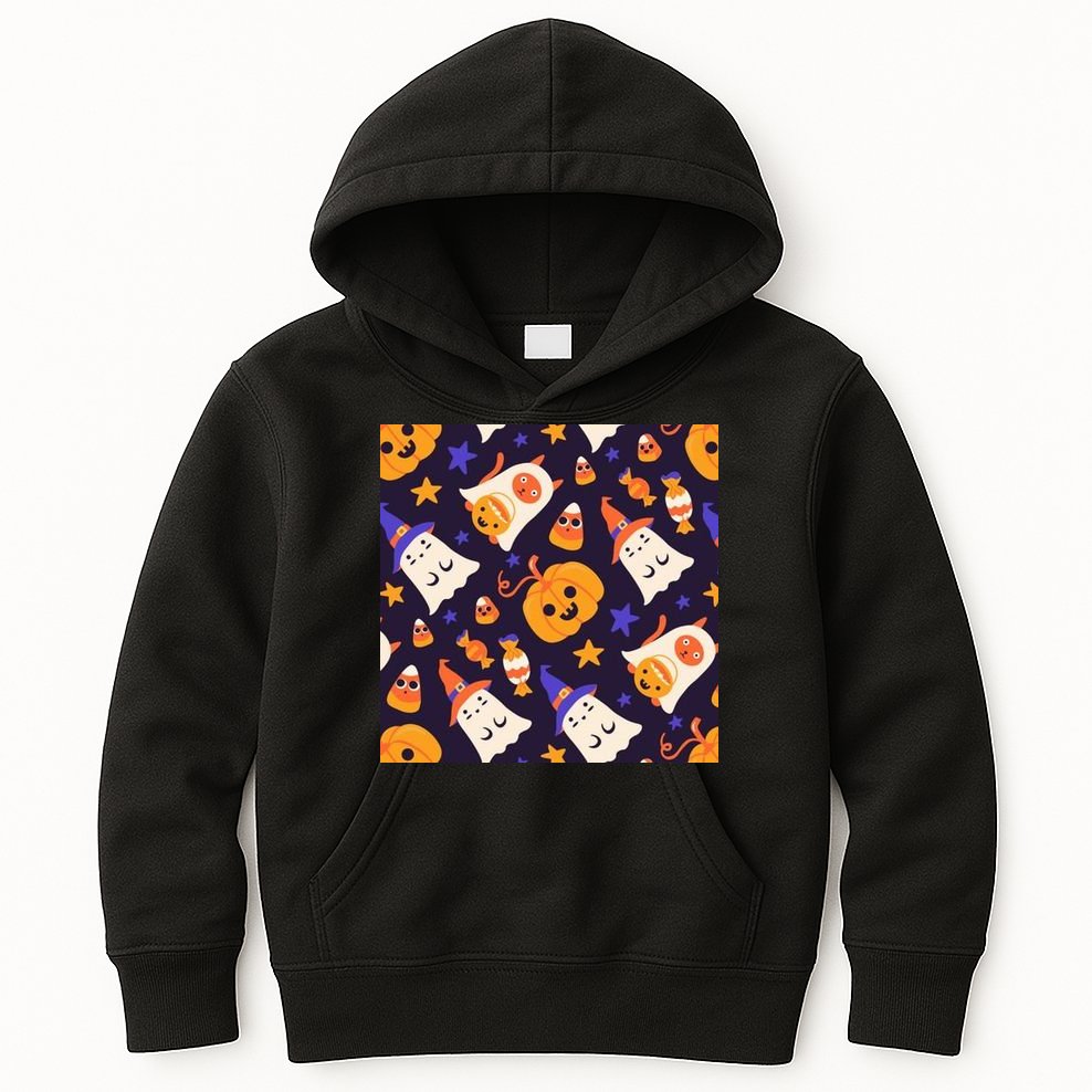 Halloween Cartoon Characters Kids Hoodie