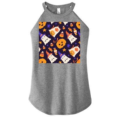 Halloween Cartoon Characters Women’s Perfect Tri Rocker Tank