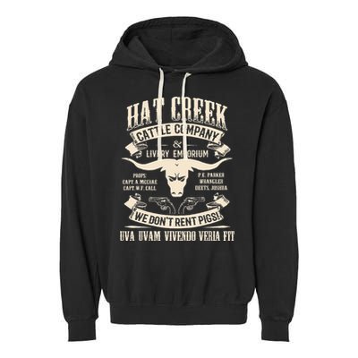 Hat Creek Cattle Company Funny Garment-Dyed Fleece Hoodie