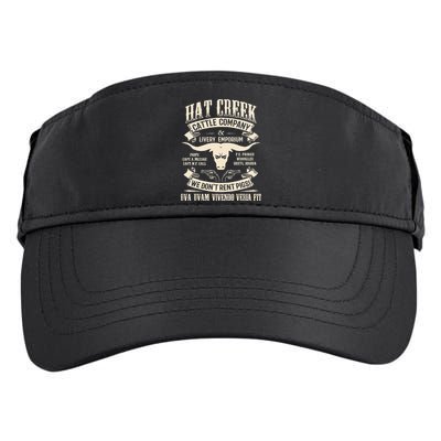 Hat Creek Cattle Company Funny Adult Drive Performance Visor