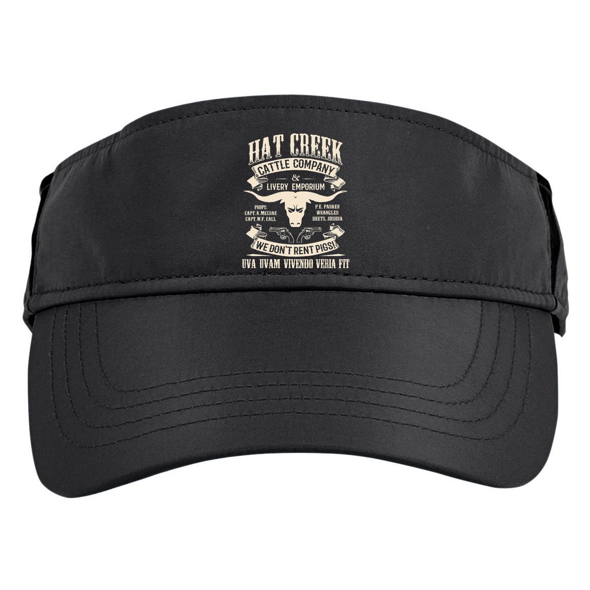 Hat Creek Cattle Company Funny Adult Drive Performance Visor