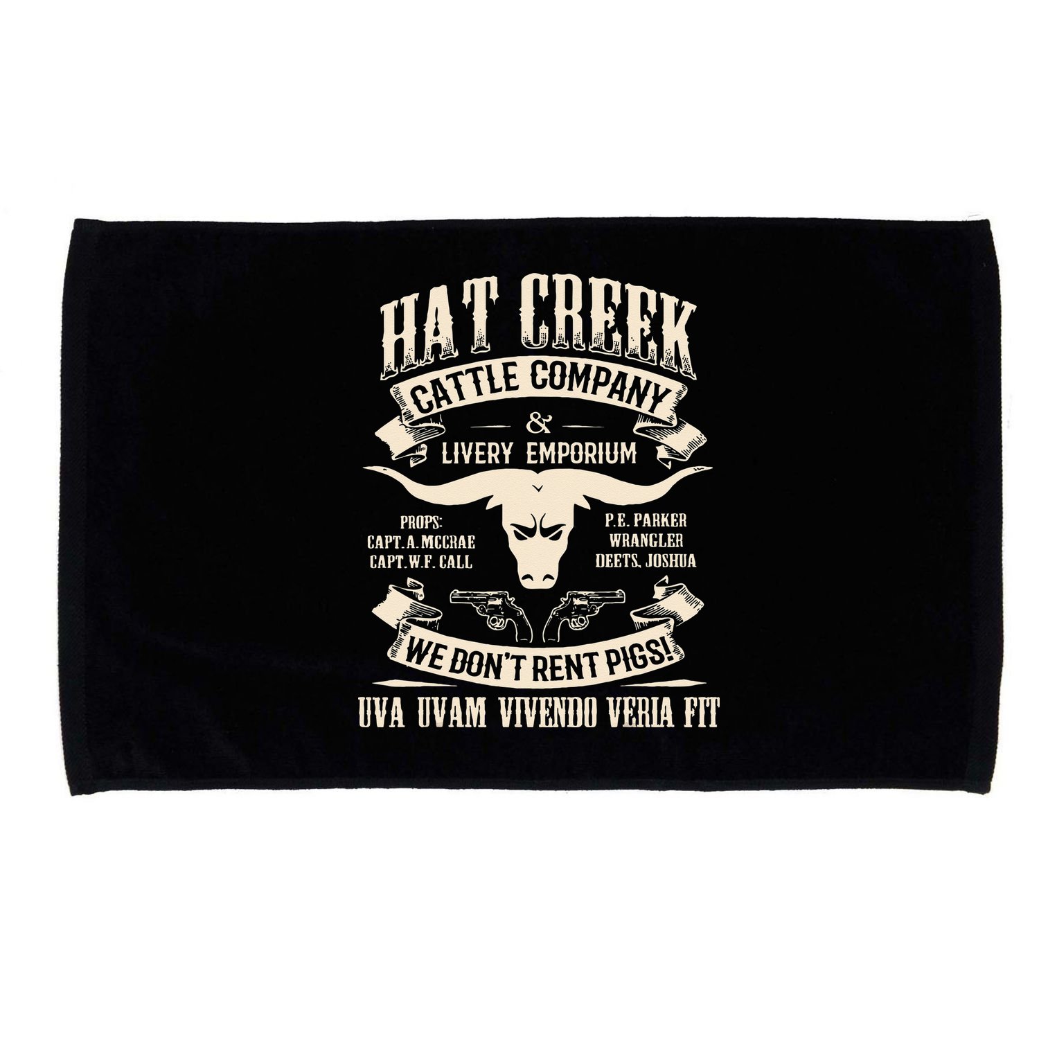 Hat Creek Cattle Company Funny Microfiber Hand Towel