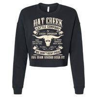 Hat Creek Cattle Company Funny Cropped Pullover Crew