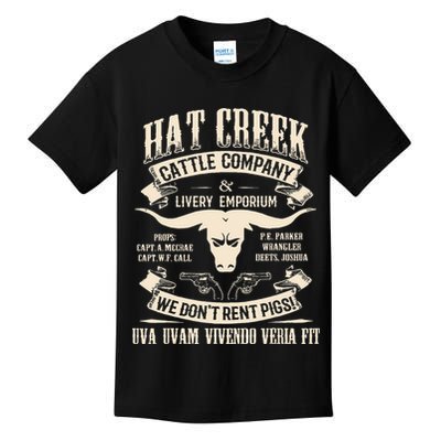 Hat Creek Cattle Company Funny Kids T-Shirt