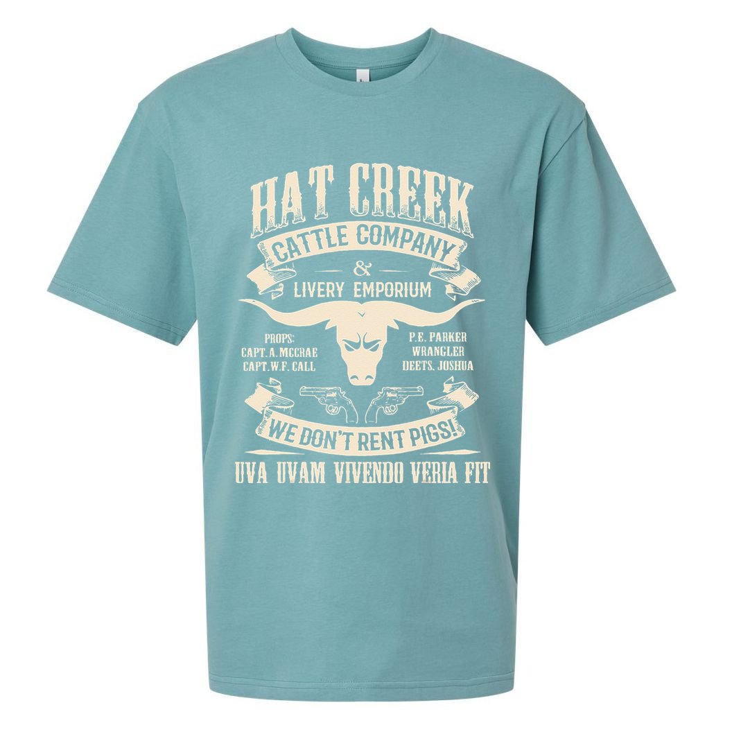 Hat Creek Cattle Company Funny Sueded Cloud Jersey T-Shirt