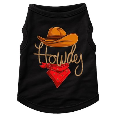 Howdy Cowboy Cowgirl Western Country Rodeo Howdy Doggie Tank