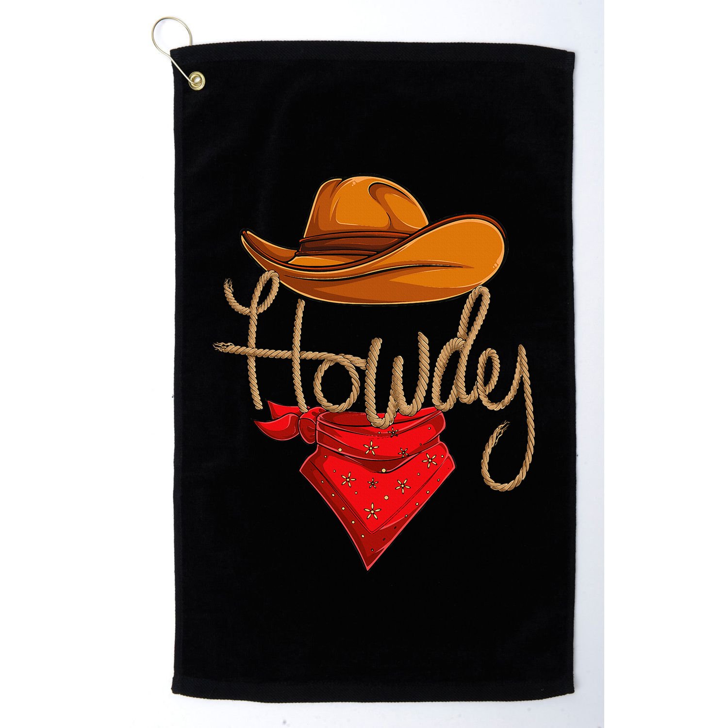 Howdy Cowboy Cowgirl Western Country Rodeo Howdy Golf Towel