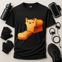 Halloween Costume Cat Loaf Lazy Funny Bread Kitten Kitty Performance Shirt