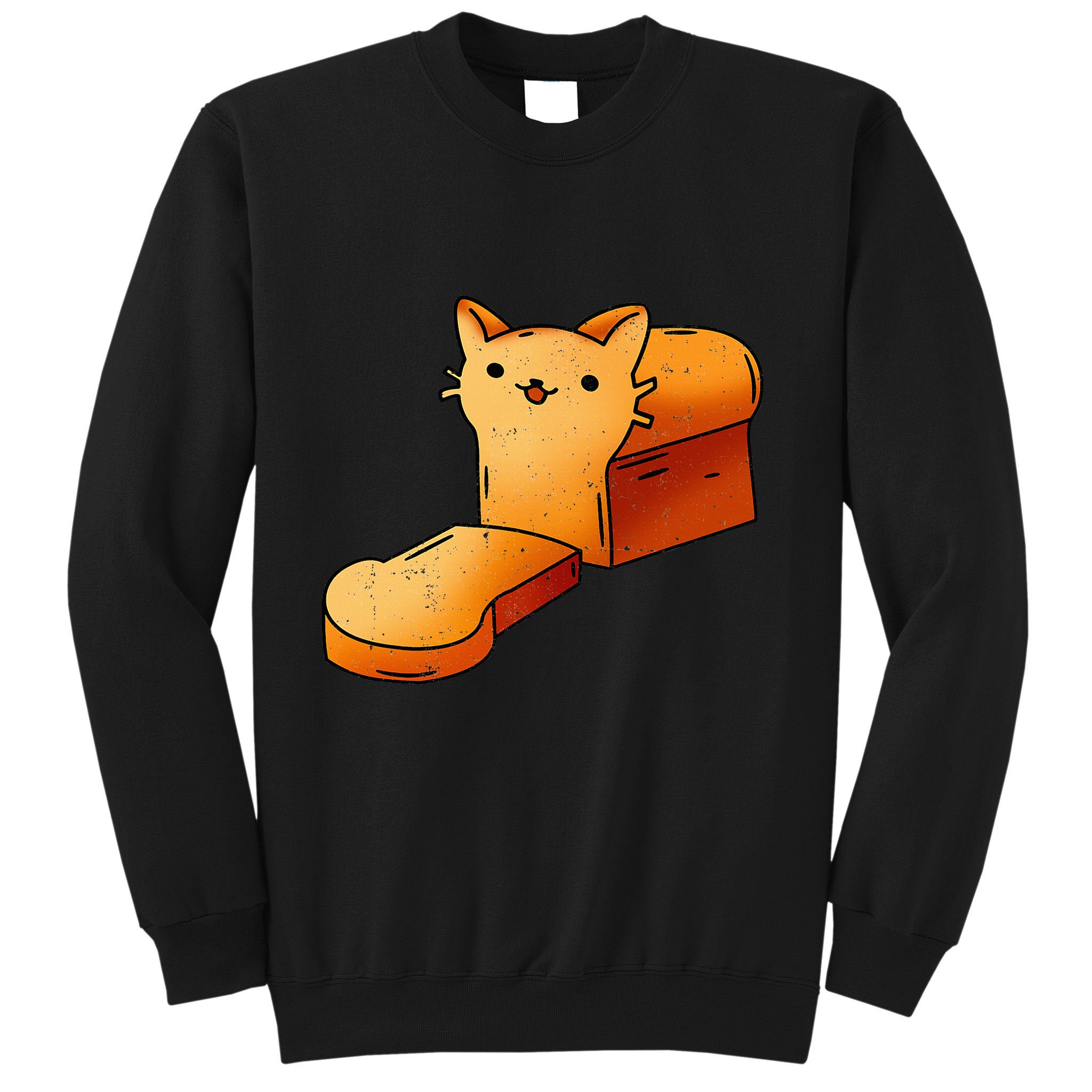 Halloween Costume Cat Loaf Lazy Funny Bread Kitten Kitty Sweatshirt
