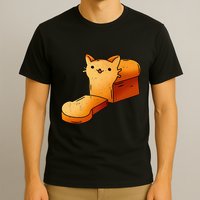 Halloween Costume Cat Loaf Lazy Funny Bread Kitten Kitty T-Shirt