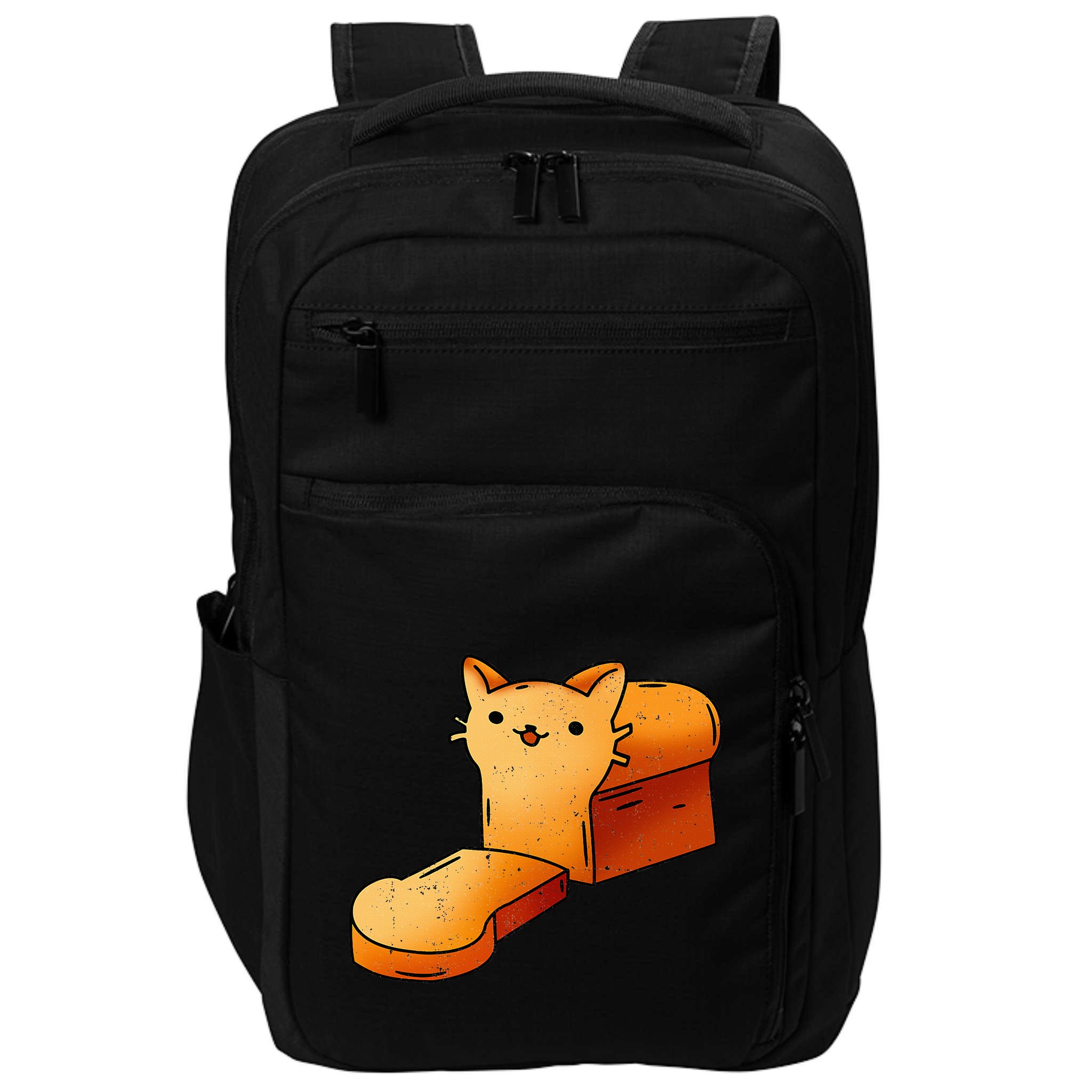 Halloween Costume Cat Loaf Lazy Funny Bread Kitten Kitty Impact Tech Backpack