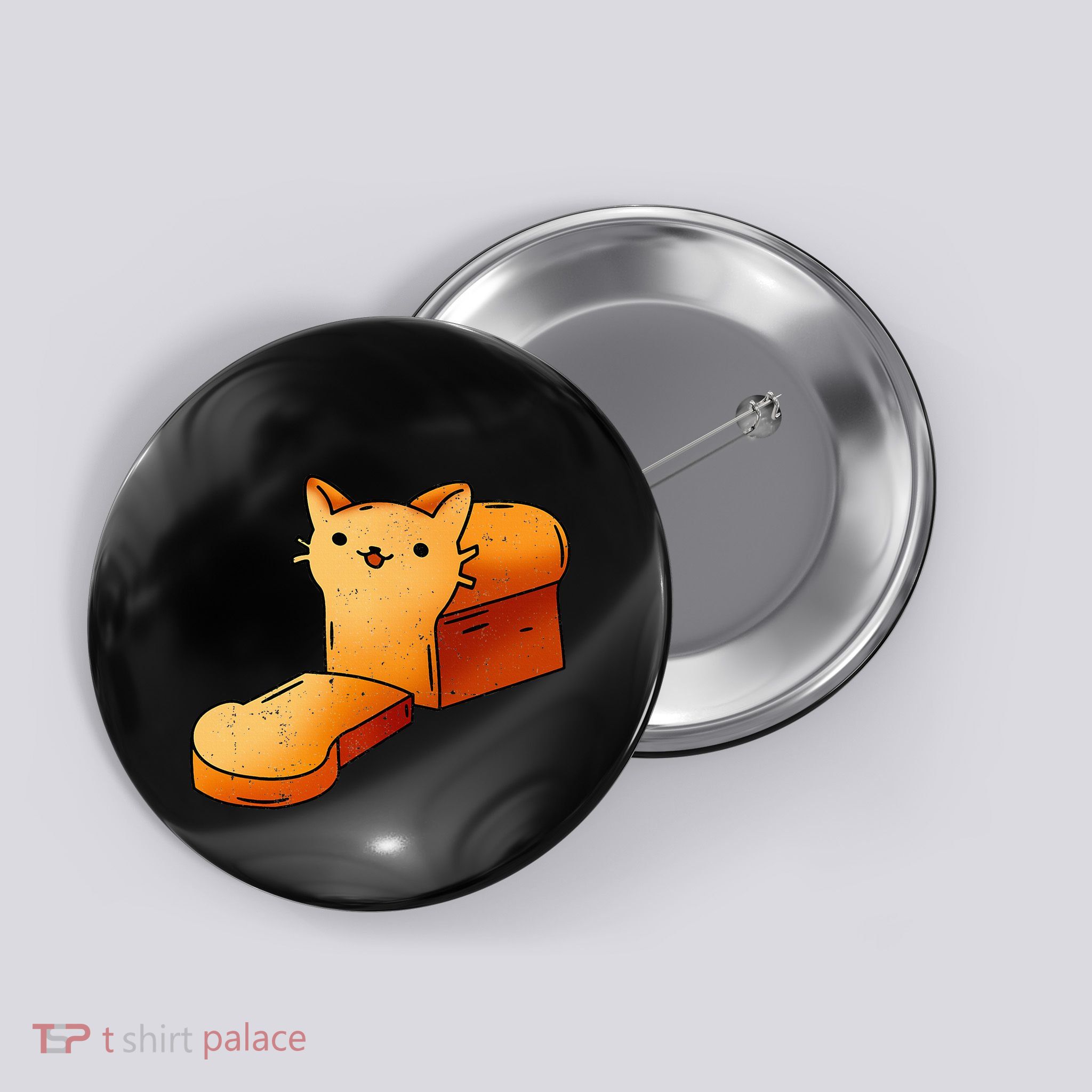 Halloween Costume Cat Loaf Lazy Funny Bread Kitten Kitty Button