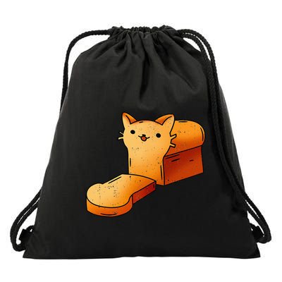 Halloween Costume Cat Loaf Lazy Funny Bread Kitten Kitty Drawstring Bag
