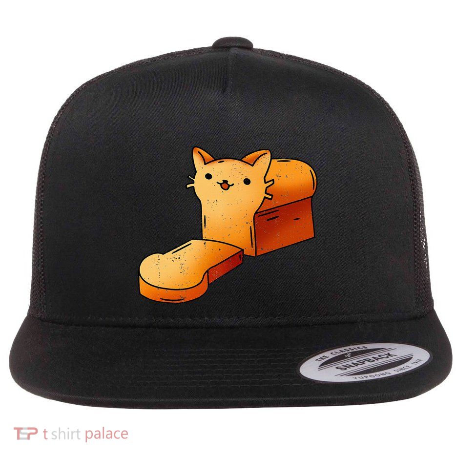 Halloween Costume Cat Loaf Lazy Funny Bread Kitten Kitty Flatbill Hat