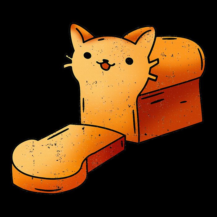 Halloween Costume Cat Loaf Lazy Funny Bread Kitten Kitty Flatbill Hat