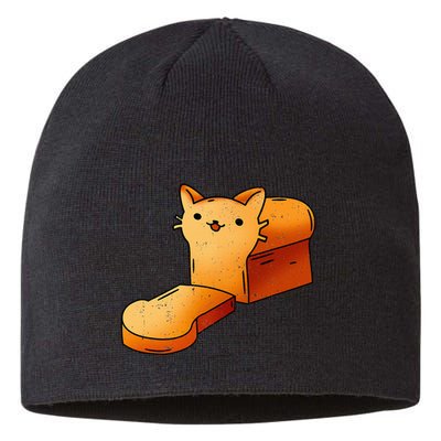 Halloween Costume Cat Loaf Lazy Funny Bread Kitten Kitty Sustainable Beanie