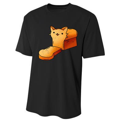 Halloween Costume Cat Loaf Lazy Funny Bread Kitten Kitty Performance Sprint T-Shirt