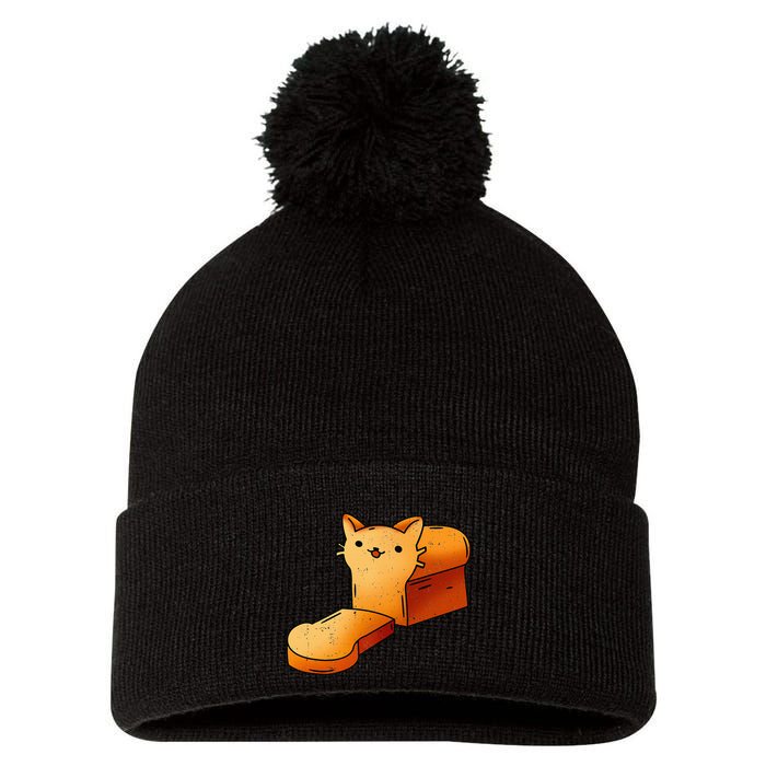 Halloween Costume Cat Loaf Lazy Funny Bread Kitten Kitty Pom Pom 12in Knit Beanie