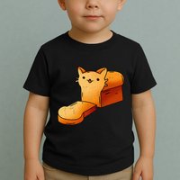 Halloween Costume Cat Loaf Lazy Funny Bread Kitten Kitty Toddler T-Shirt