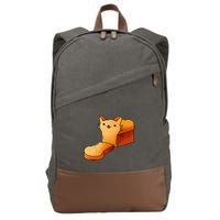 Halloween Costume Cat Loaf Lazy Funny Bread Kitten Kitty Cotton Canvas Backpack