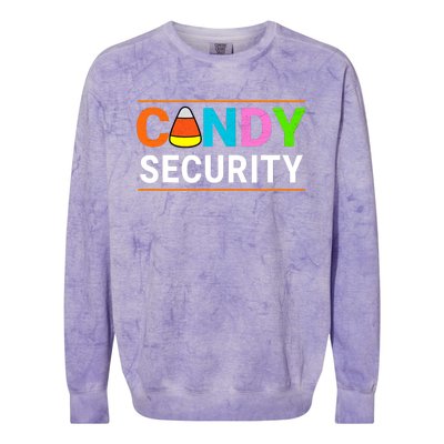 Halloween Candy Corn Candy Security Funny Halloween Colorblast Crewneck Sweatshirt