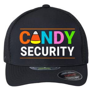 Halloween Candy Corn Candy Security Funny Halloween Flexfit Unipanel Trucker Cap