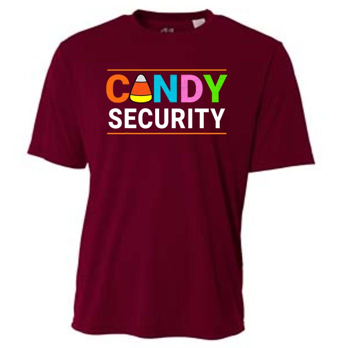 Halloween Candy Corn Candy Security Funny Halloween Cooling Performance Crew T-Shirt