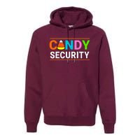 Halloween Candy Corn Candy Security Funny Halloween Premium Hoodie