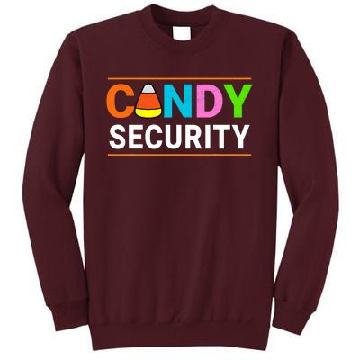 Halloween Candy Corn Candy Security Funny Halloween Tall Sweatshirt