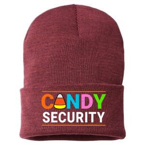 Halloween Candy Corn Candy Security Funny Halloween Sustainable Knit Beanie