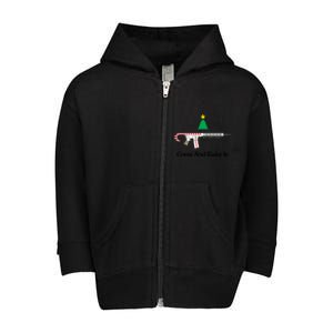 Holiday Candy Cane Ar15 Toddler Zip Fleece Hoodie