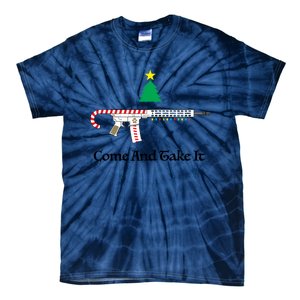 Holiday Candy Cane Ar15 Tie-Dye T-Shirt