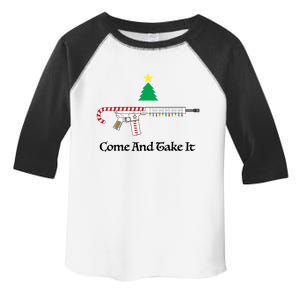 Holiday Candy Cane Ar15 Toddler Fine Jersey T-Shirt