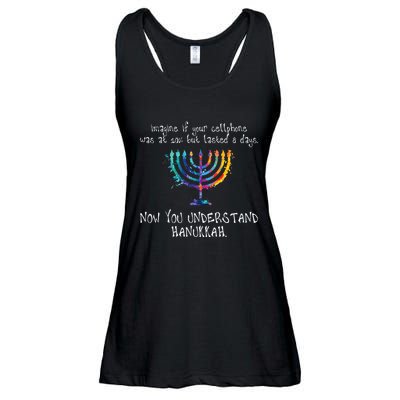 Hanukkah Chanukah  Cellphone Meme  Funny Jewish Gifts Ladies Essential Flowy Tank