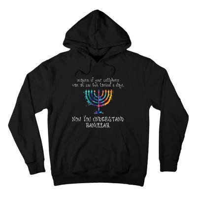 Hanukkah Chanukah  Cellphone Meme  Funny Jewish Gifts Tall Hoodie