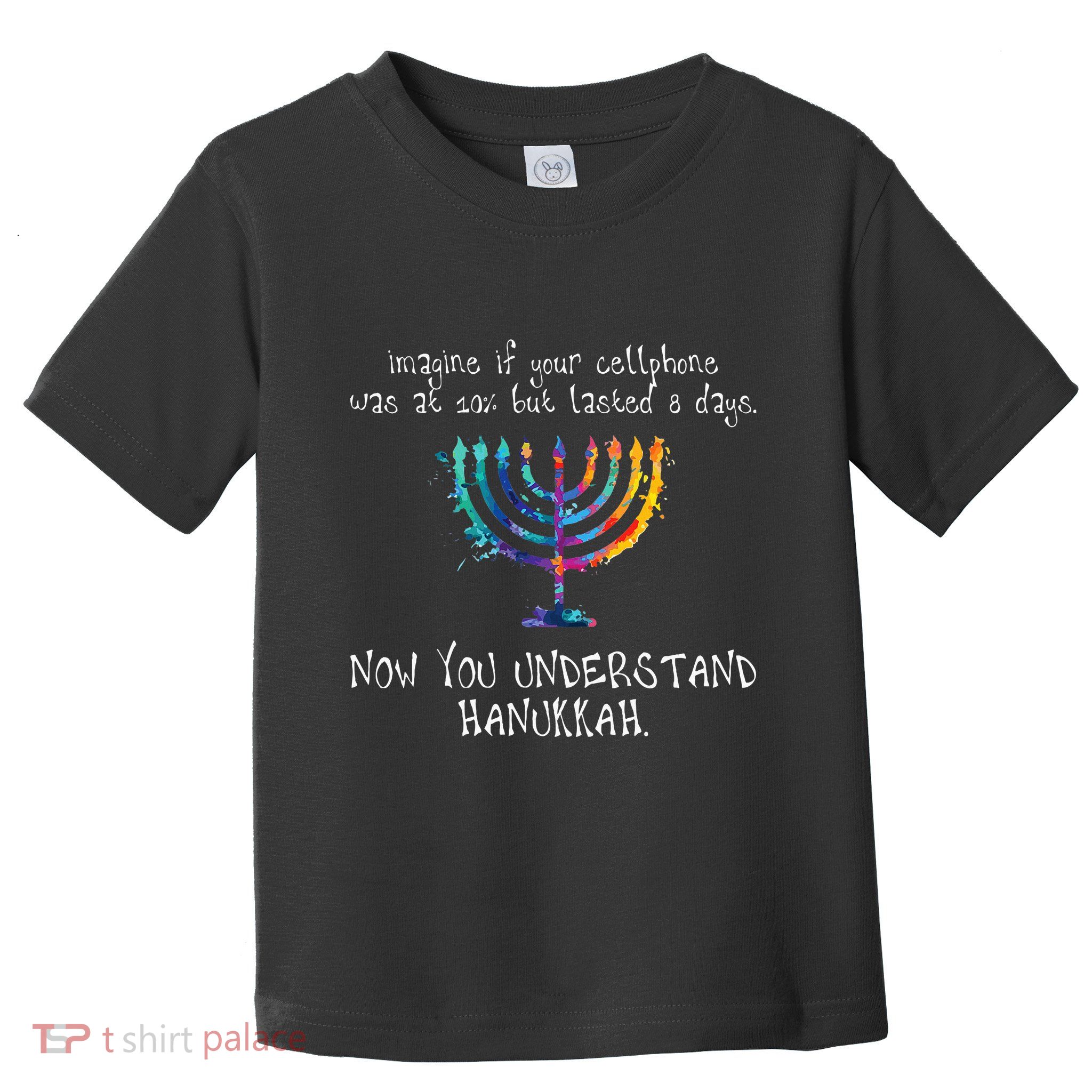 Hanukkah Chanukah  Cellphone Meme  Funny Jewish Gifts Toddler T-Shirt