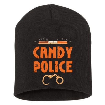 Halloween Costume Candy Police Fun Pumpkin Policeman Uniform Short Acrylic Beanie