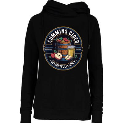 Haul Cummins Cider Funny Womens Funnel Neck Pullover Hood