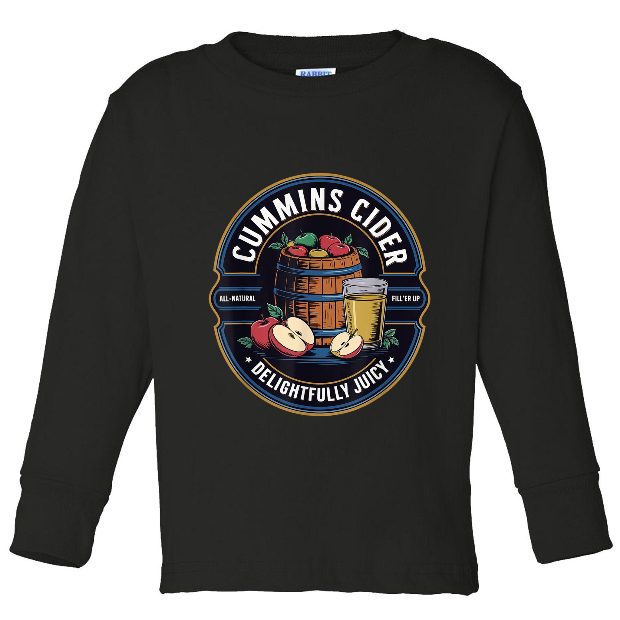 Haul Cummins Cider Funny Toddler Long Sleeve Shirt