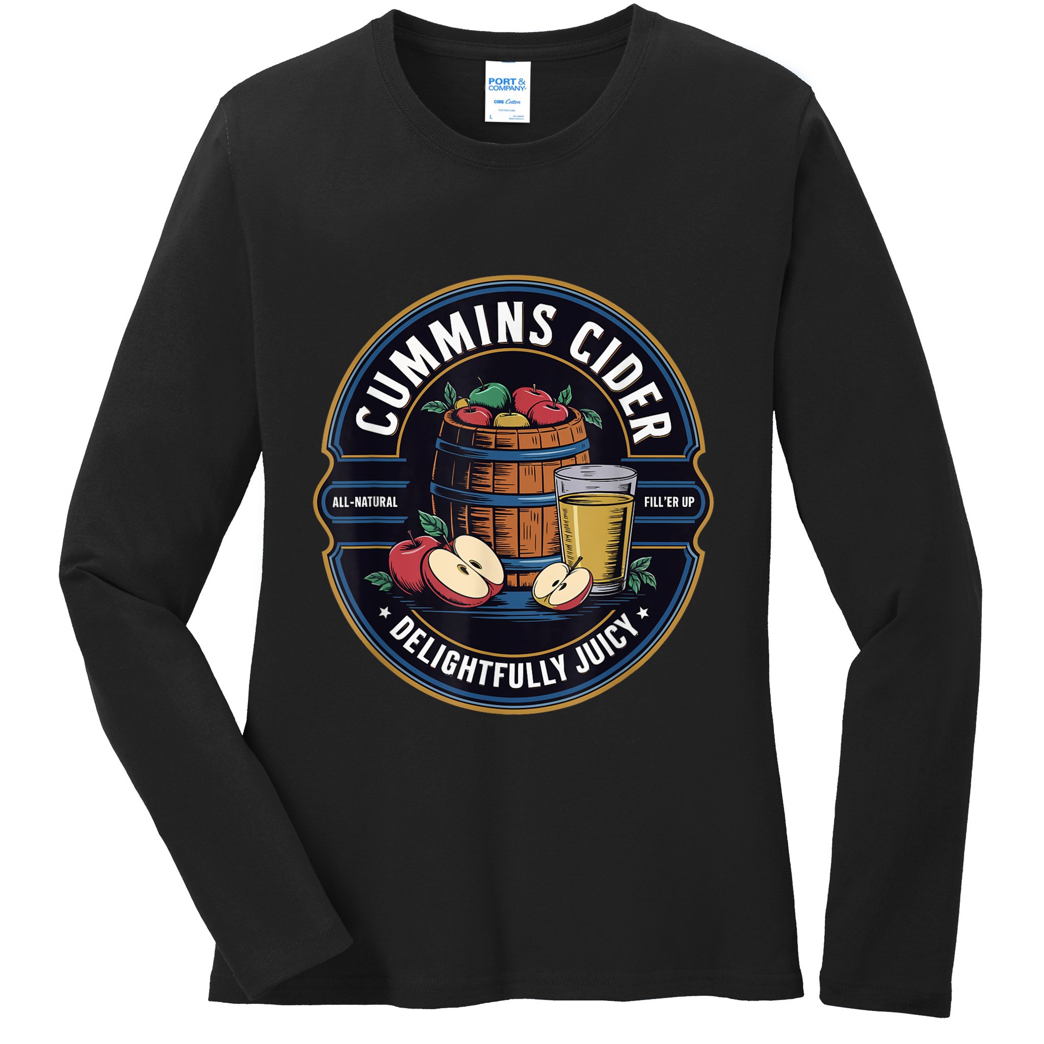 Haul Cummins Cider Funny Ladies Long Sleeve Shirt