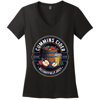 Haul Cummins Cider Funny Women's V-Neck T-Shirt