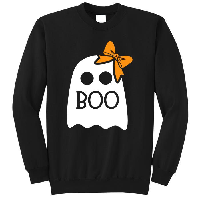 Halloween Costume Cute Ghost Boo With Bow Gift For Girl Sweatshirt