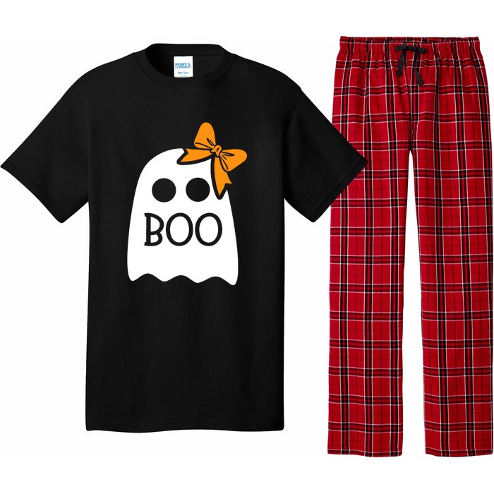 Halloween Costume Cute Ghost Boo With Bow Gift For Girl Pajama Set