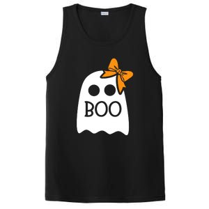 Halloween Costume Cute Ghost Boo With Bow Gift For Girl PosiCharge Competitor Tank