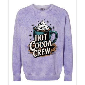 Hot Cocoa Crew Whipped Cream Winter Delight Cozy Winter Xmas Colorblast Crewneck Sweatshirt